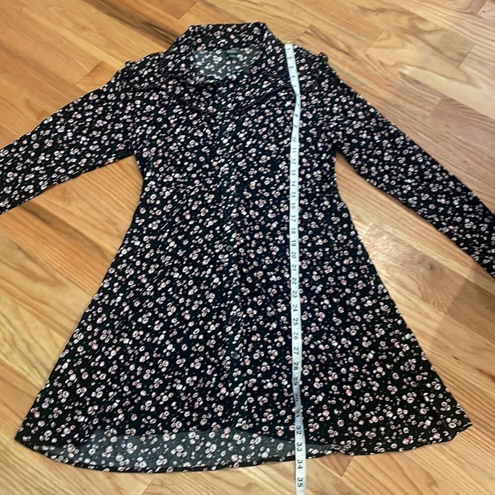 Wild Fable Long Sleeve Ruffle Beaded Dress - Size Medium - Picture 5 of 8